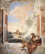 TIEPOLO, Giovanni Domenico Thetis Consoling Achilles oil on canvas